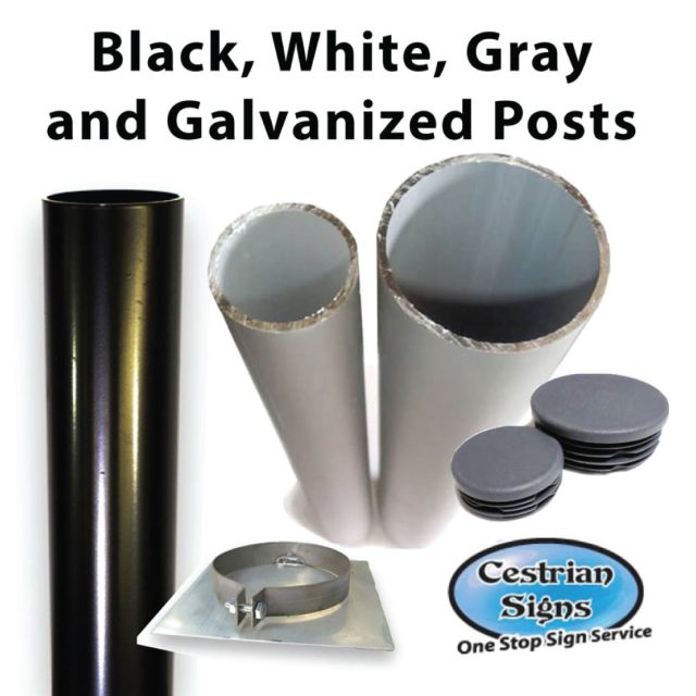 Coloured and Galvanised Sign Posts
