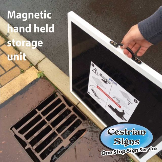 Magnetic-hand-held-storage-unit