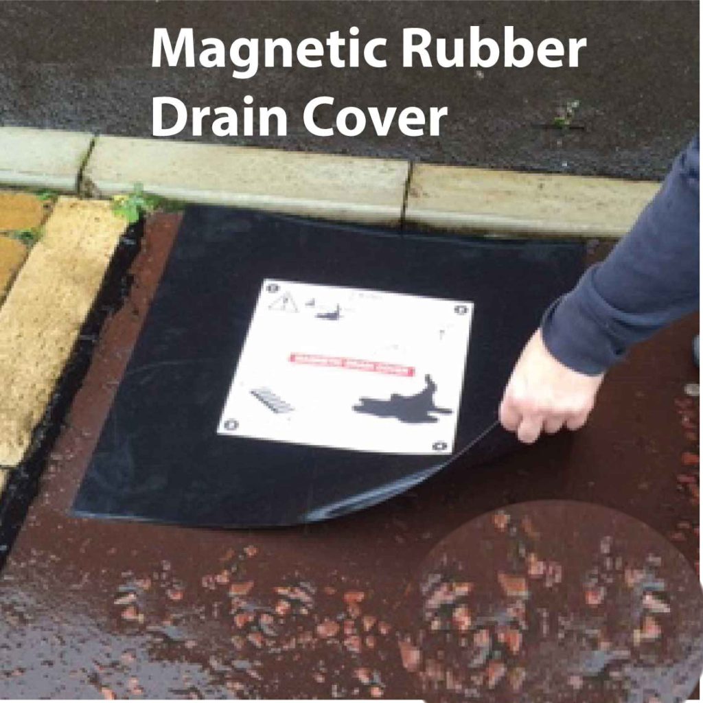 Magnetic rubber grid cover