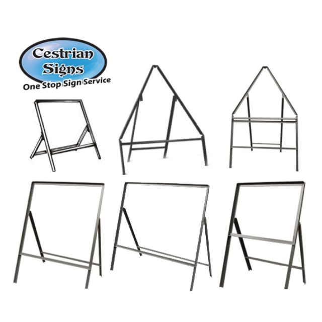 Metal Road Sign Stanchions Frame Only