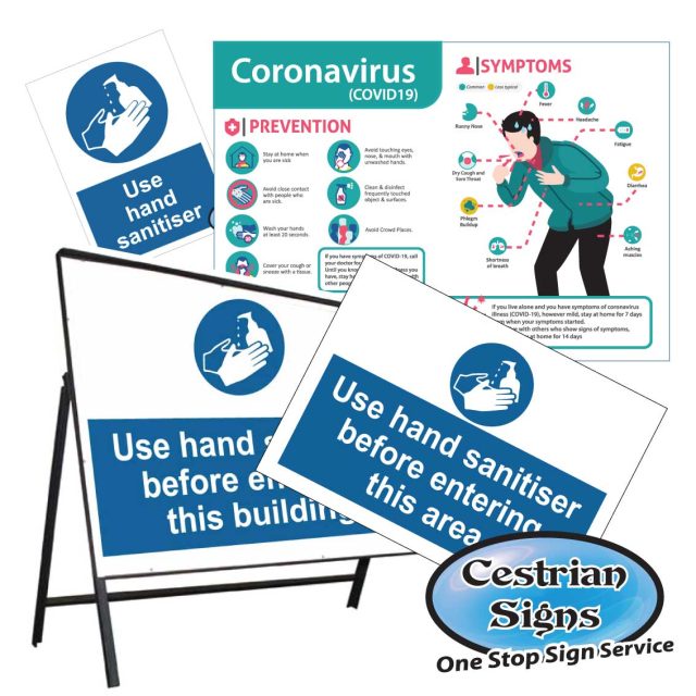 Coronavirus (COVID-19) Safety and Information Signs