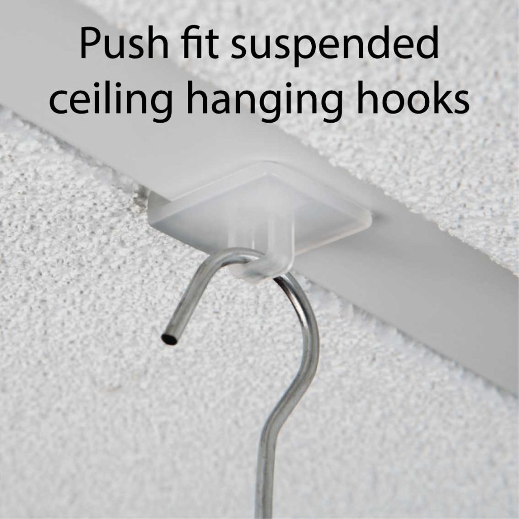 push fit ceiling hanging clips
