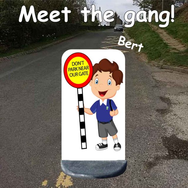 No parking school sign bert