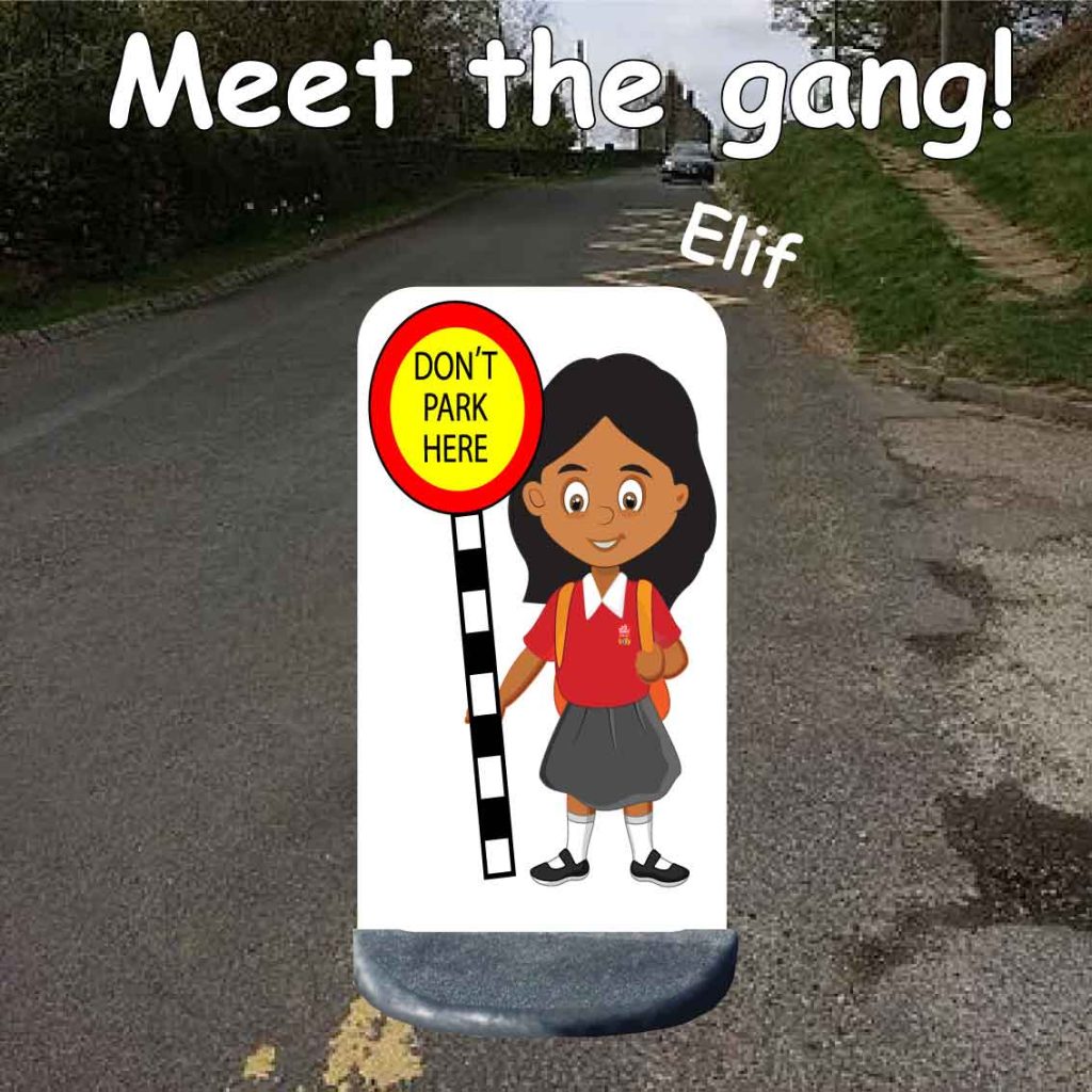 No parking school sign elif