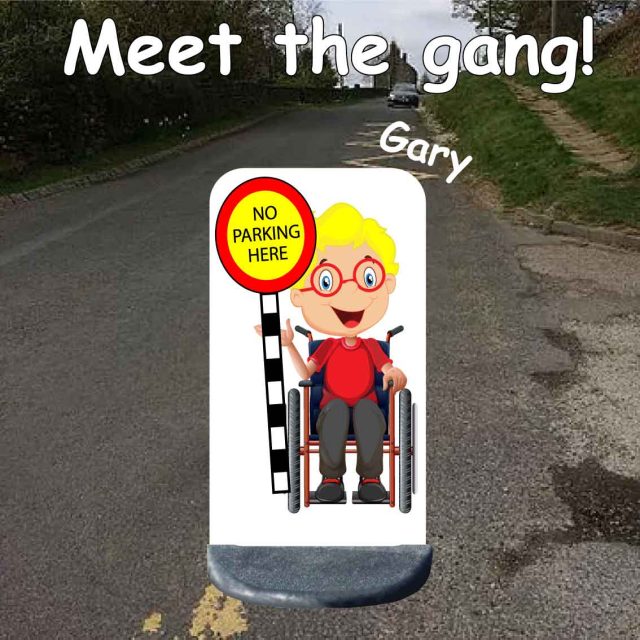 No parking school sign gary