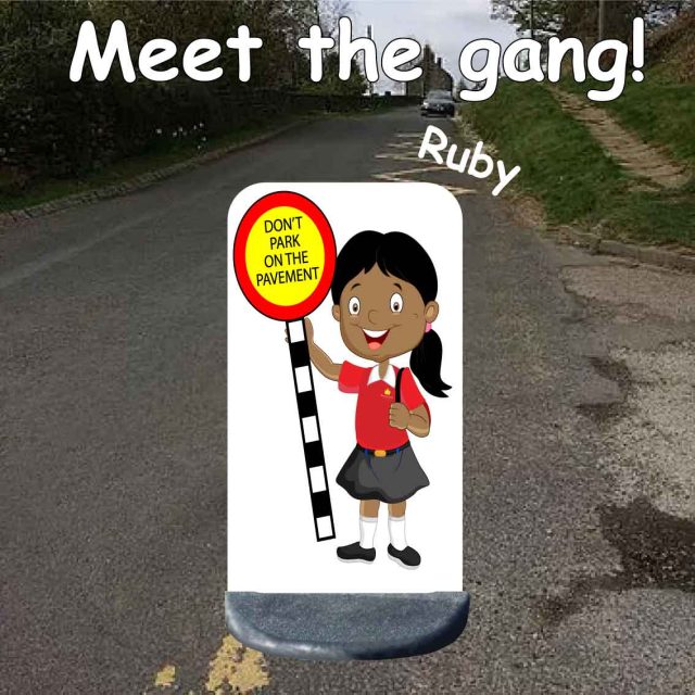 No parking school sign ruby