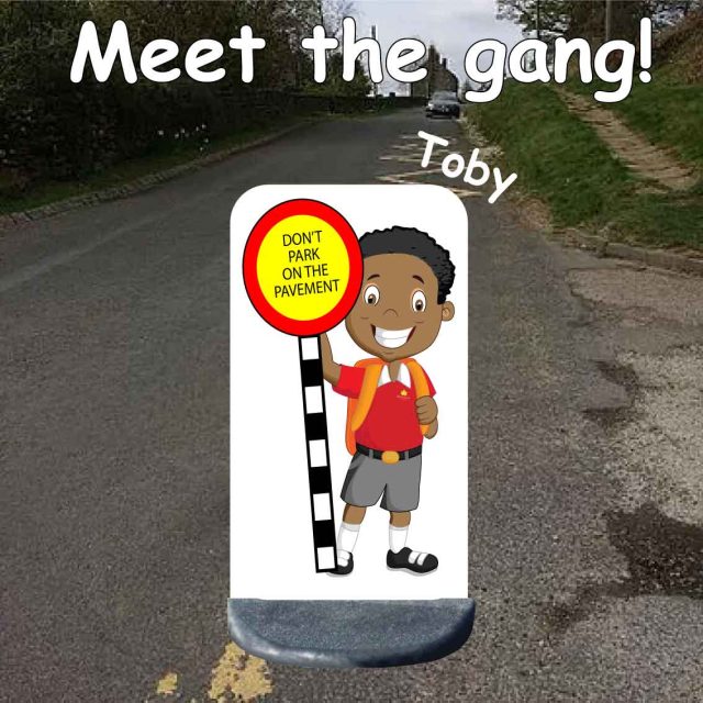 No parking school sign toby
