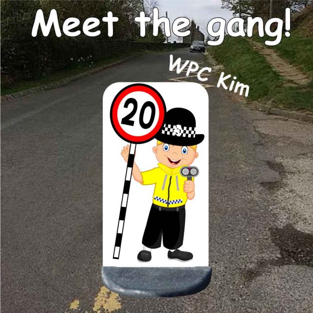 Police lady 20 Mph Speed Sign