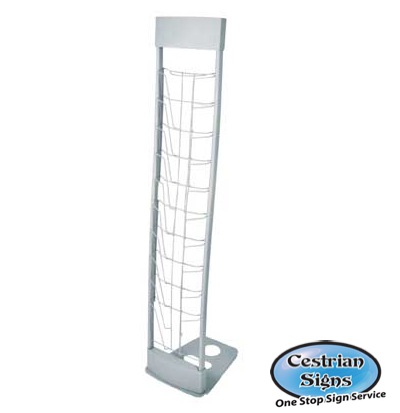 10-Up Deluxe Brochure Literature Holder Stand