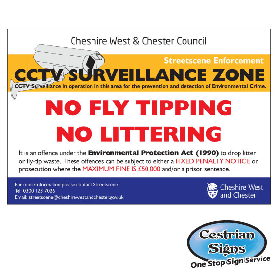 Cheshire West and Chester Council Signs
