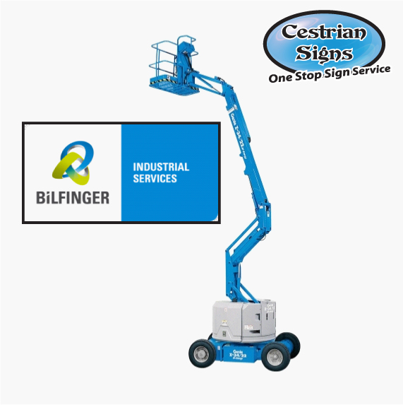 BiLFINGER Cherry Picker Laminated SA label logo