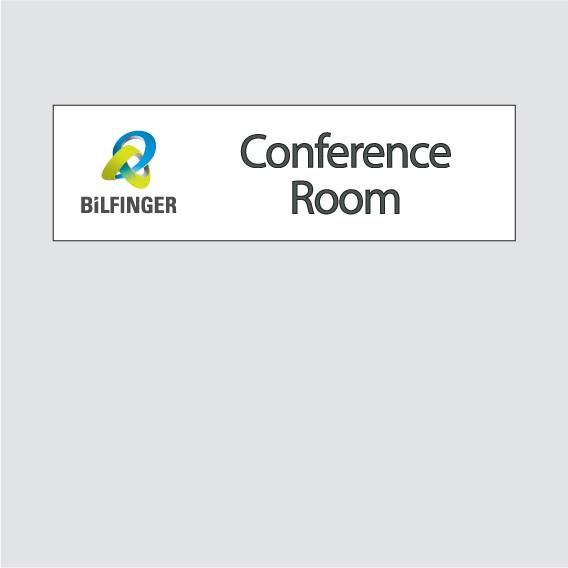 BiLFINGER Office Name Door Sign - Conference Room