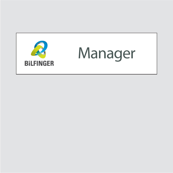 BiLFINGER Office Name Door Sign - Manager