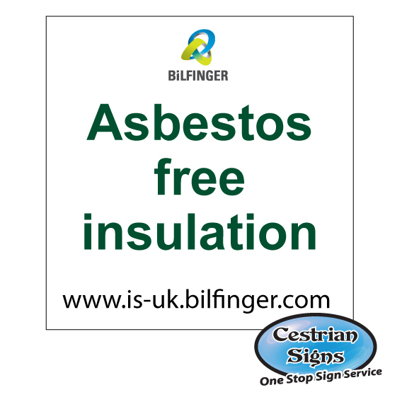 BiLFINGER SA asbestos free insulation labels 