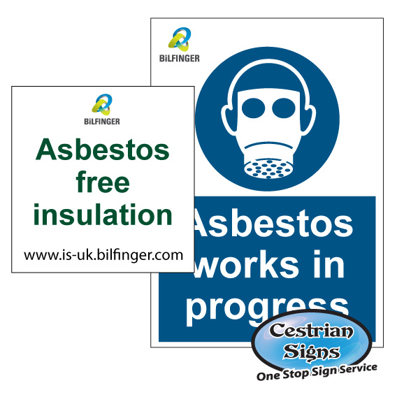 BiLFINGER asbestos labels