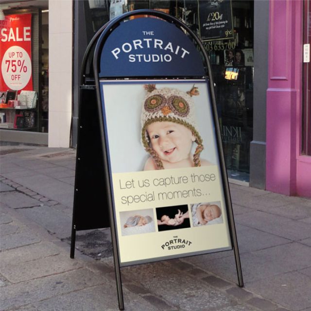 Booster A-Board Sign A1 Printed With Header SPECIAL OFFER