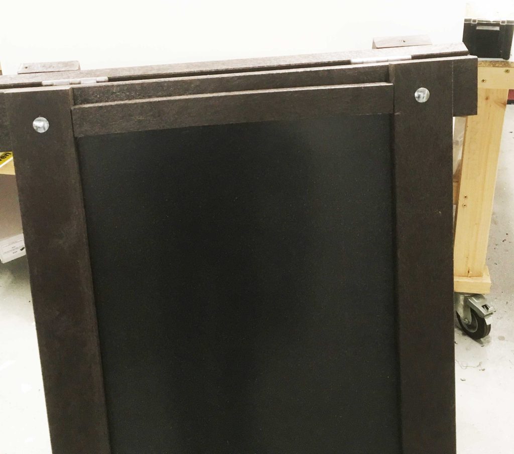 plastic wood sign