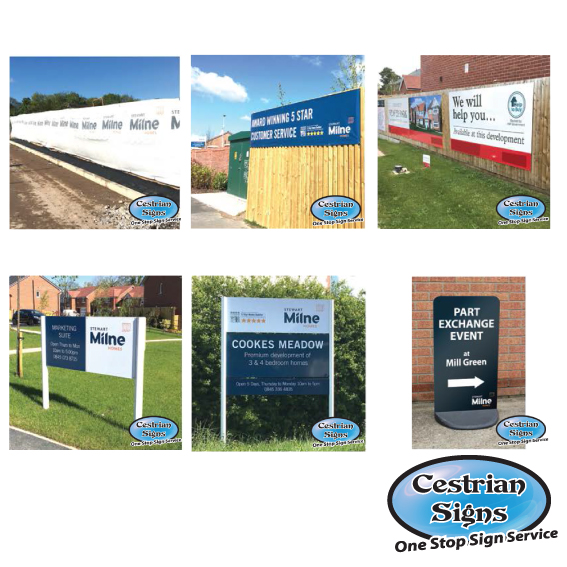New Housing Development Signs and Flags
