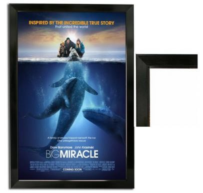 Snapframe Poster Frames, 25mm Profile Black  Mitred Corners A4