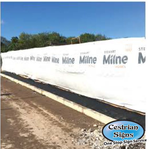 heras fencing mesh banners
