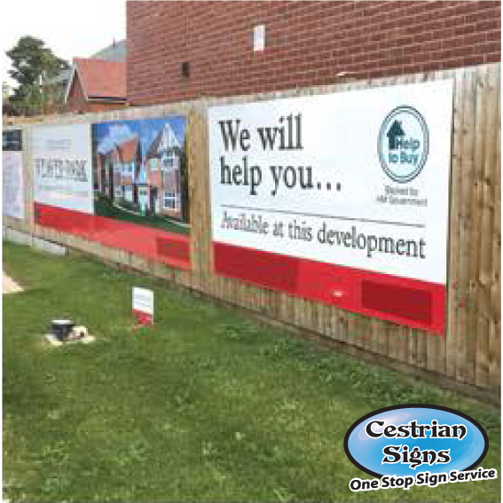 fencing banners for building sites