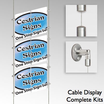 Floor To Ceiling Wire Cable Display Kit A1 A2 A3 A4