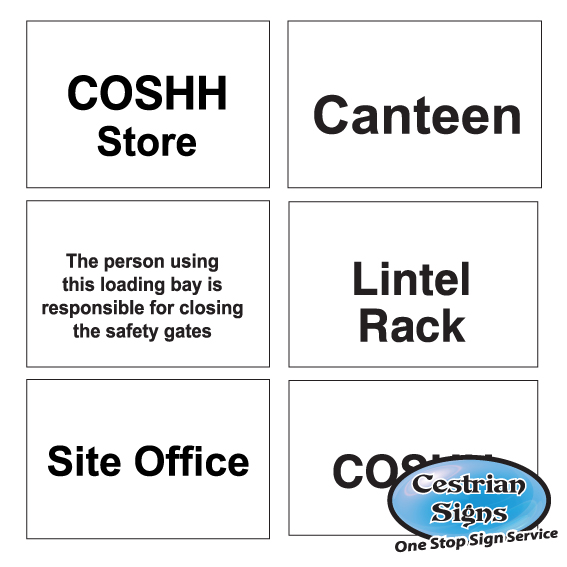 General Compound Site Signage
