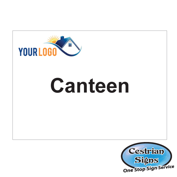 canteen building site sign
