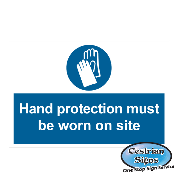 hand protection must be worn sign