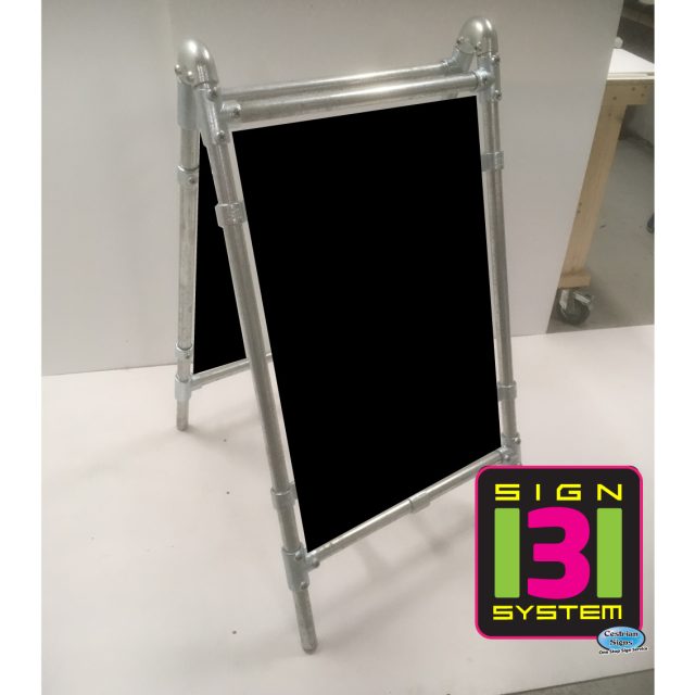 heavy duty black board pavement sign