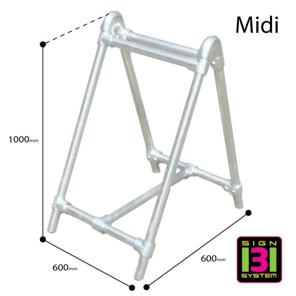 medium size metal a frame sign