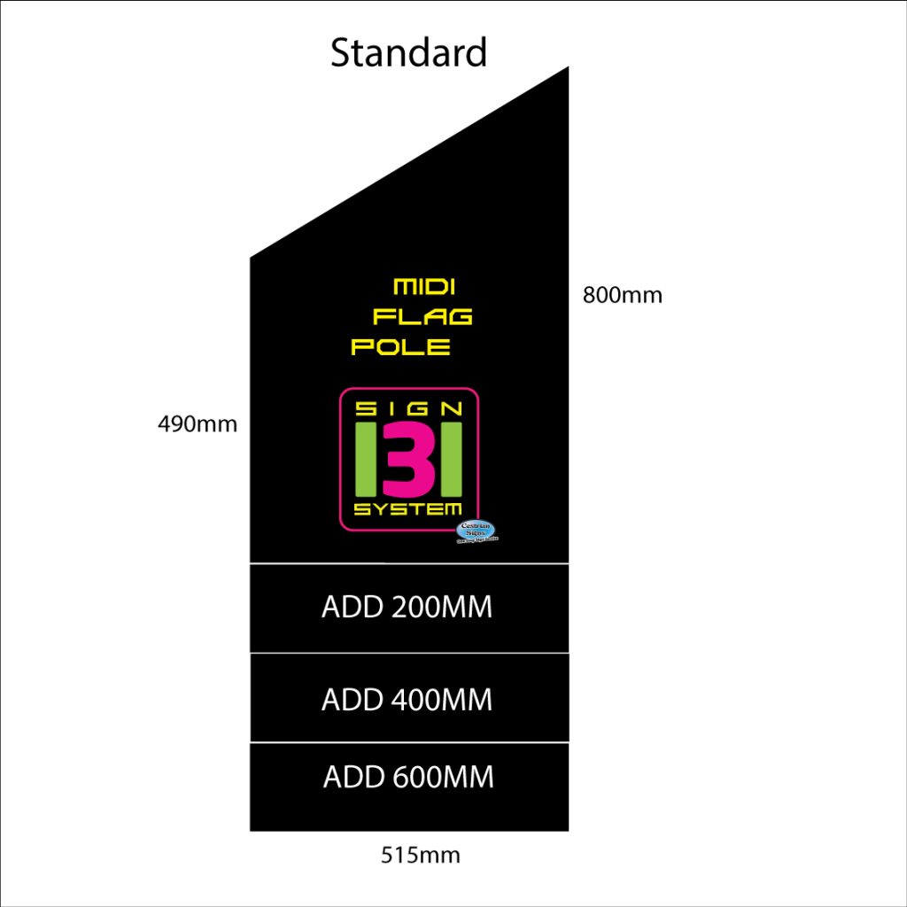 printed wall flag sizes